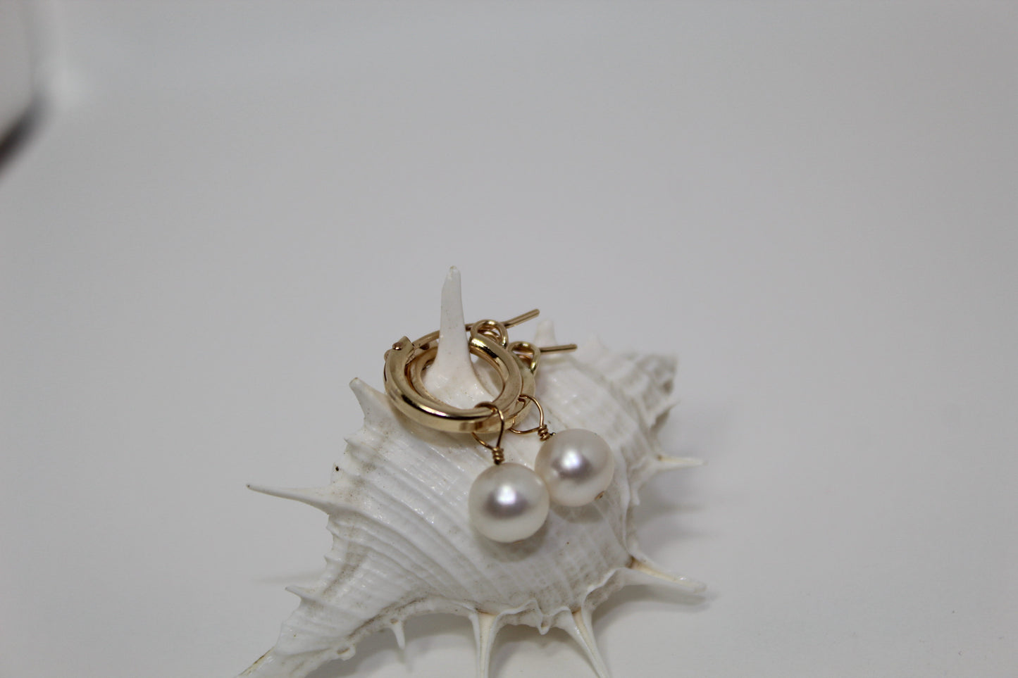 Pearl Hoop Earrings