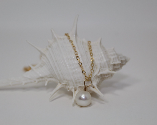 Pearl Gold Chain Necklace