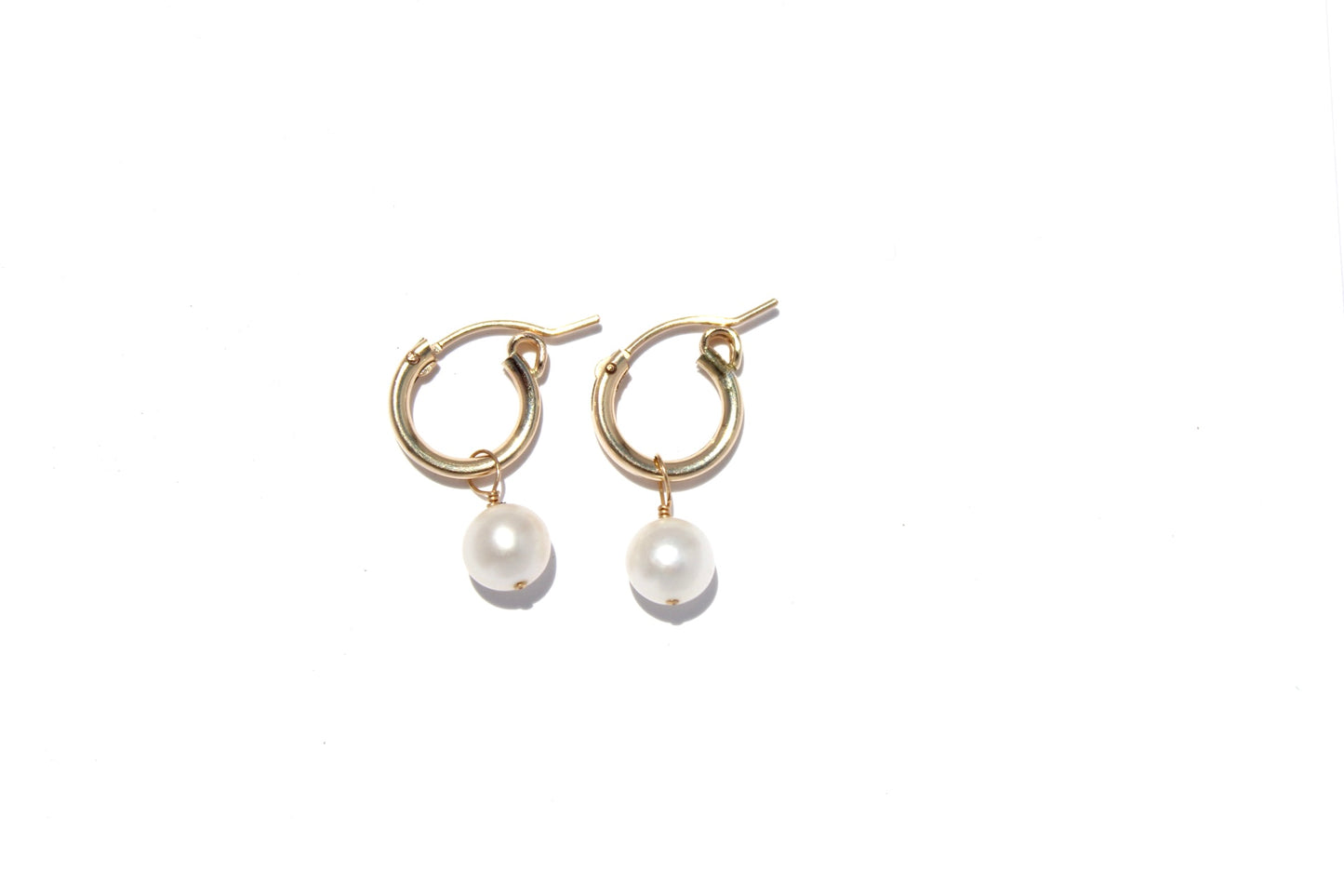 Pearl Hoop Earrings