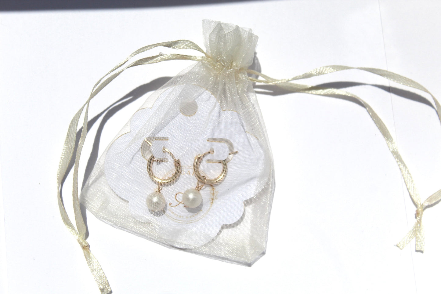 Pearl Hoop Earrings