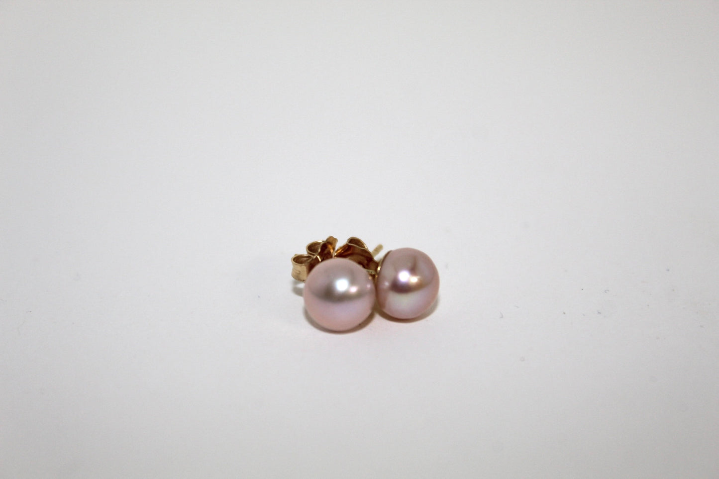 14K Gold Pearl Earring Studs